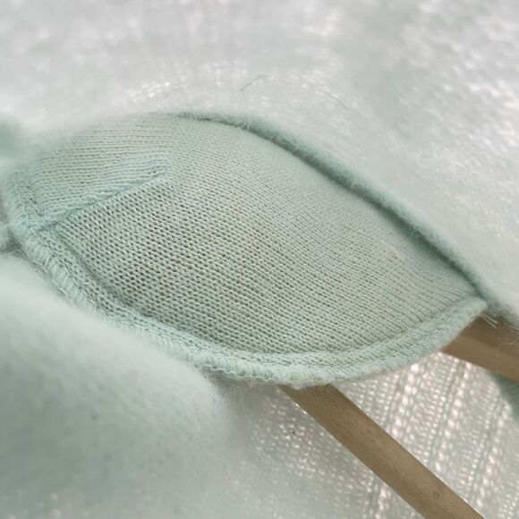 Liz Claiborne Petites Light Aqua Wool Angora Turtleneck Sweater Padded Size P - Picture 5 of 6